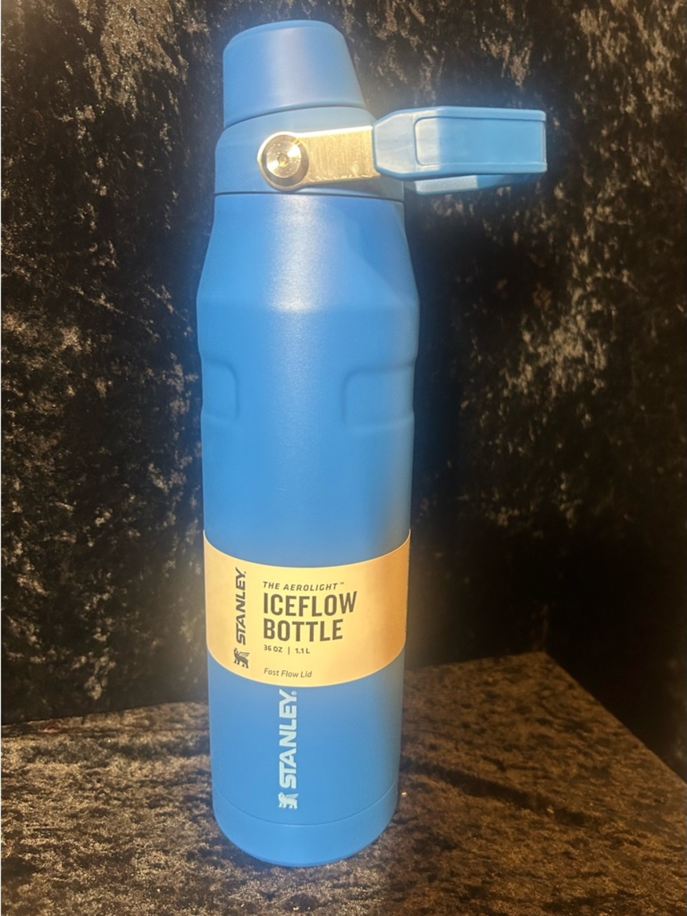 Stanley 36 oz IceFlow Aerolight Bottle - Bright Blue Fast-Flow Lid